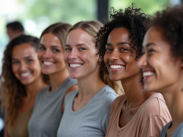 Team von Alpenrose Fitness lächelt und begrüßt Kunden, symbolisiert Gemeinschaft und Unterstützung.