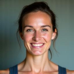 Porträt von Leonie Schmidt, Yoga- und Mobilitätsexpertin mit ruhiger Ausstrahlung.